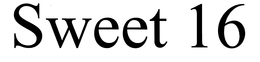 SWEET 16 trademark
