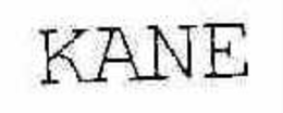 KANE trademark