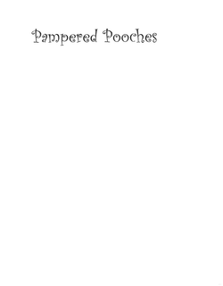 PAMPERED POOCHES trademark