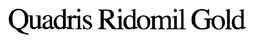 QUADRIS RIDOMIL GOLD UNIFORM FUNGICIDE trademark