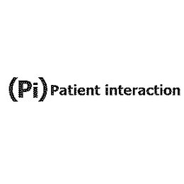 (PI) PATIENT INTERACTION trademark