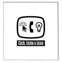 CLICK, LISTEN & LEARN trademark