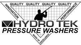 HYDRO TEK PRESSURE WASHERS QUALITY INNOVATION QUALITY PERFORMANCE MARK OF EXCELLENCE trademark