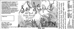 SALSA TROPICAL THE REAL COSTA RICAN FLAVOR! TN trademark