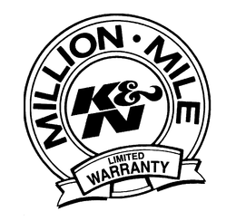 K&N MILLION MILE LIMITED WARRANTY trademark