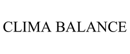 CLIMA BALANCE trademark