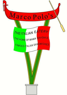 MARCO POLO'S THE ITALIAN EATERY THE HOME OF MAMA SAVOIA'S FAMOUS ITALIAN SANDWICHES trademark