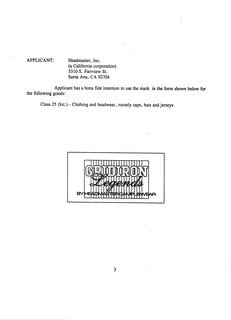 GRIDIRON LEGENDS BY HEADMASTER CAMPUSWEAR trademark