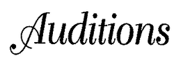 AUDITIONS trademark