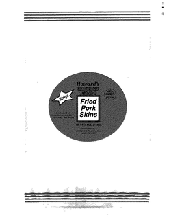 HOWARD'S FRIED PORK SKINS STRIPS trademark