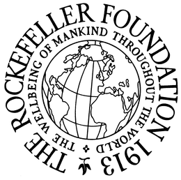 THE ROCKEFELLER FOUNDATION 1913 THE WELLBEING OF MANKIND THROUGHOUT THE WORLD trademark