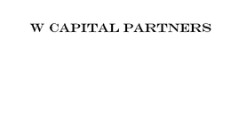 W CAPITAL PARTNERS trademark