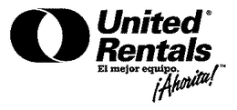 UNITED RENTALS EL MEJOR EQUIPO.  AHORITA! trademark
