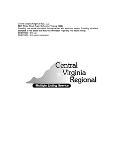 CENTRAL VIRGINIA REGIONAL MULTIPLE LISTING SERVICE trademark