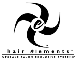 E HAIR ELEMENTS UPSCALE SALON EXCLUSIVE SYSTEMS trademark