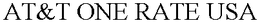 AT&T ONE RATE USA trademark