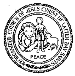 REORGANIZED CHURCH OF JESUS CHRIST OF LATTER DAY SAINTS PEACE trademark