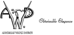 AWD AMERICAN WATCH DESIGN OBTAINABLE ELEGANCE trademark