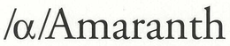 /A/AMARANTH trademark