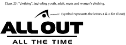 ALLOUT ALL THE TIME trademark