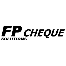 FP SOLUTIONS CHEQUE trademark