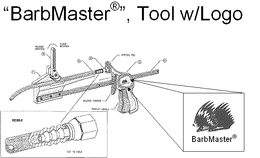 "BARBMASTER", TOOL W/LOGO trademark