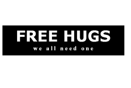 FREE HUGS WE ALL NEED ONE trademark