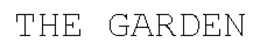 THE GARDEN trademark