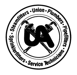 UA UNION PLUMBERS PIPEFITTERS SERVICE TECHNICIANS SPRINKLERFITTERS STEAMFITTERS trademark