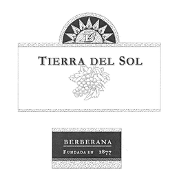 BB TIERRA DEL SOL BERBERANA FUNDADA EN 1877 trademark