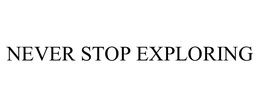 NEVER STOP EXPLORING trademark