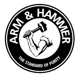 ARM & HAMMER THE STANDARD OF PURITY trademark