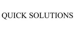 QUICK SOLUTIONS trademark
