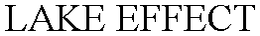 LAKE EFFECT trademark