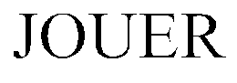 JOUER trademark