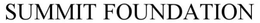 SUMMIT FOUNDATION trademark