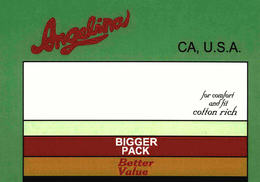 ANGELINA CA, U.S.A. FOR COMFORT AND FIT COTTON RICH BIGGER PACK BETTER VALUE trademark