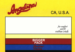 ANGELINA CA, U.S.A. FOR COMFORT AND FIT COTTON RICH BIGGER PACK BETTER VALUE trademark