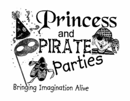 PRINCESS AND PIRATE PARTIES BRINGING IMAGINATION ALIVE trademark
