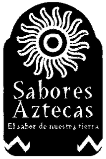 SABORES AZTECAS EL SABOR DE NUESTRA TIERRA trademark