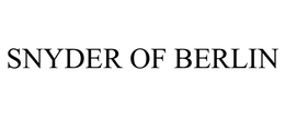 SNYDER OF BERLIN trademark