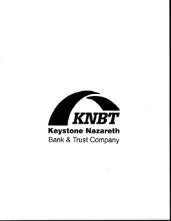 KNBT KEYSTONE NAZARETH BANK & TRUST COMPANY trademark