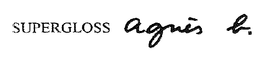 SUPERGLOSS AGNES B. trademark