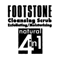 FOOTSTONE CLEANSING SCRUB EXFOLIATING/MOISTURIZING NATURAL 4 IN 1 trademark
