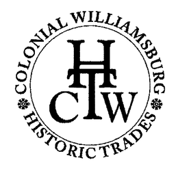 COLONIAL WILLIAMSBURG HISTORIC TRADES CWHT trademark