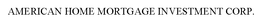 AMERICAN HOME MORTGAGE INVESTMENT CORP. trademark