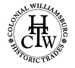 COLONIAL WILLIAMSBURG HISTORIC TRADES CWHT trademark