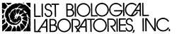 LIST BIOLOGICAL LABORATORIES, INC. trademark