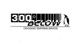 300° BELOW CRYOGENIC TEMPERING SERVICES trademark