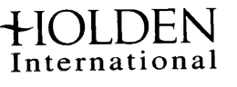 HOLDEN INTERNATIONAL trademark